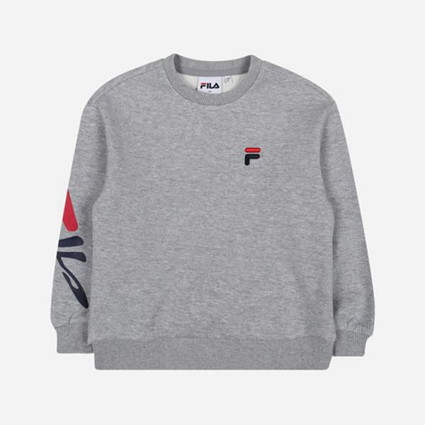 Fila Mikiny Detske Siva - Mindblower L/S Vypredaj - Slovakia 38942-JABS